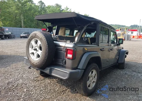 2018 Jeep Wrangler Unlimited Sport S 4X4 из США, поврежденный, VIN 1C4HJXDG2JW208816